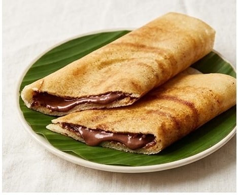 3-Minute Warm Cacao Dosa Roll-Up